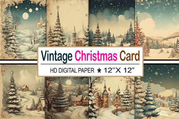 Download Vintage Christmas Card - Vintage christmas Collection