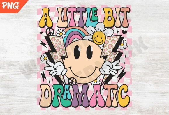 Download A Little Bit Dramatic Retro Png - Premium Bundle