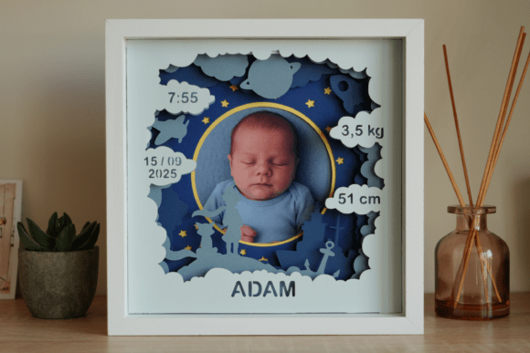Download Little Prince - Shadowbox Newborn Stats - Newborn Collection