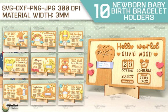 Download Newborn Baby Birth Bracelet Holder Laser - Newborn Collection