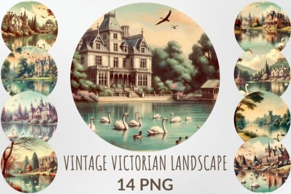 Download Vintage Victorian Landscape Sublimation - Vintage victorian Collection