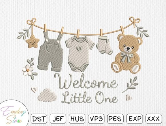 Download Newborn &amp; Baby Shower Embroidery Design - Newborn Collection