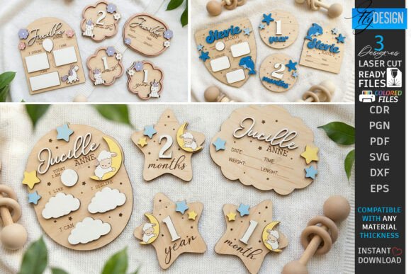 Download Baby Milestone Newborn Announcement Sign - Newborn Collection